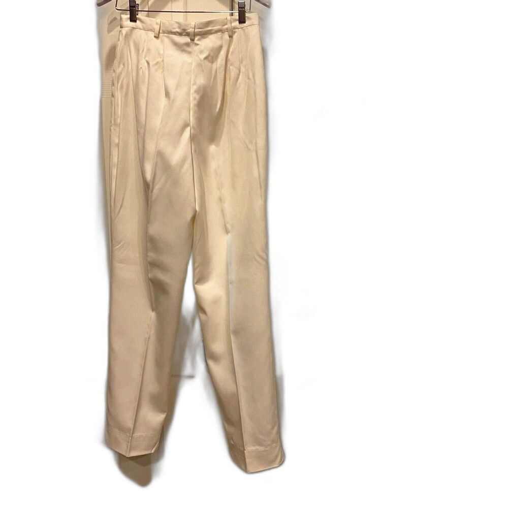 Nordstrom BP TALL SILKY Slacks Pants Cream Pro Career Pockets HighRise 13 TALL